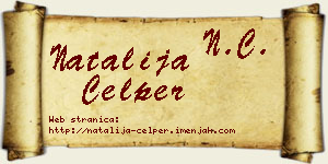 Natalija Ćelper vizit kartica